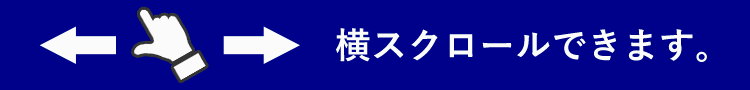 スクロールできます。